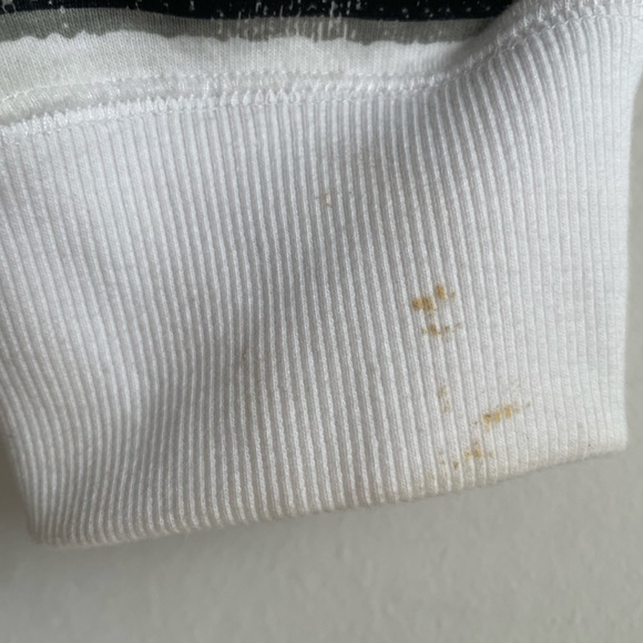 Machine Clothing Company’s white/black/gray striped Sweater S: L - Picture 5 of 6